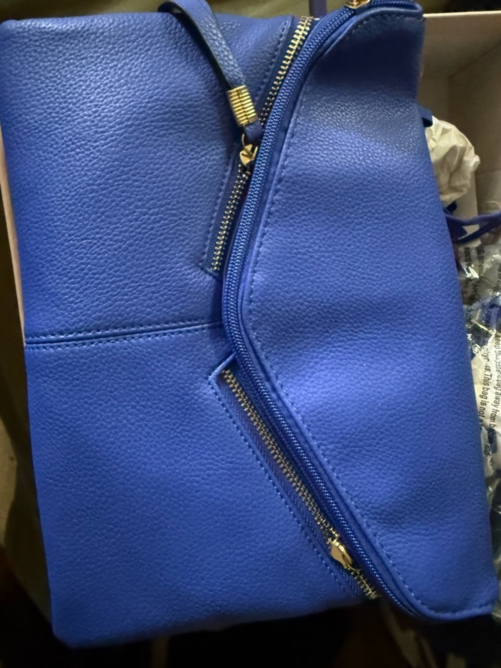 JUSTFAB Colbalt Blue Heels and matching purse - Picture 3 of 5